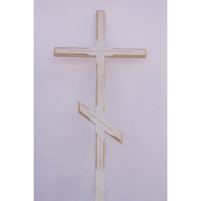 Крест тонированный белый бронза 0.08x2.2